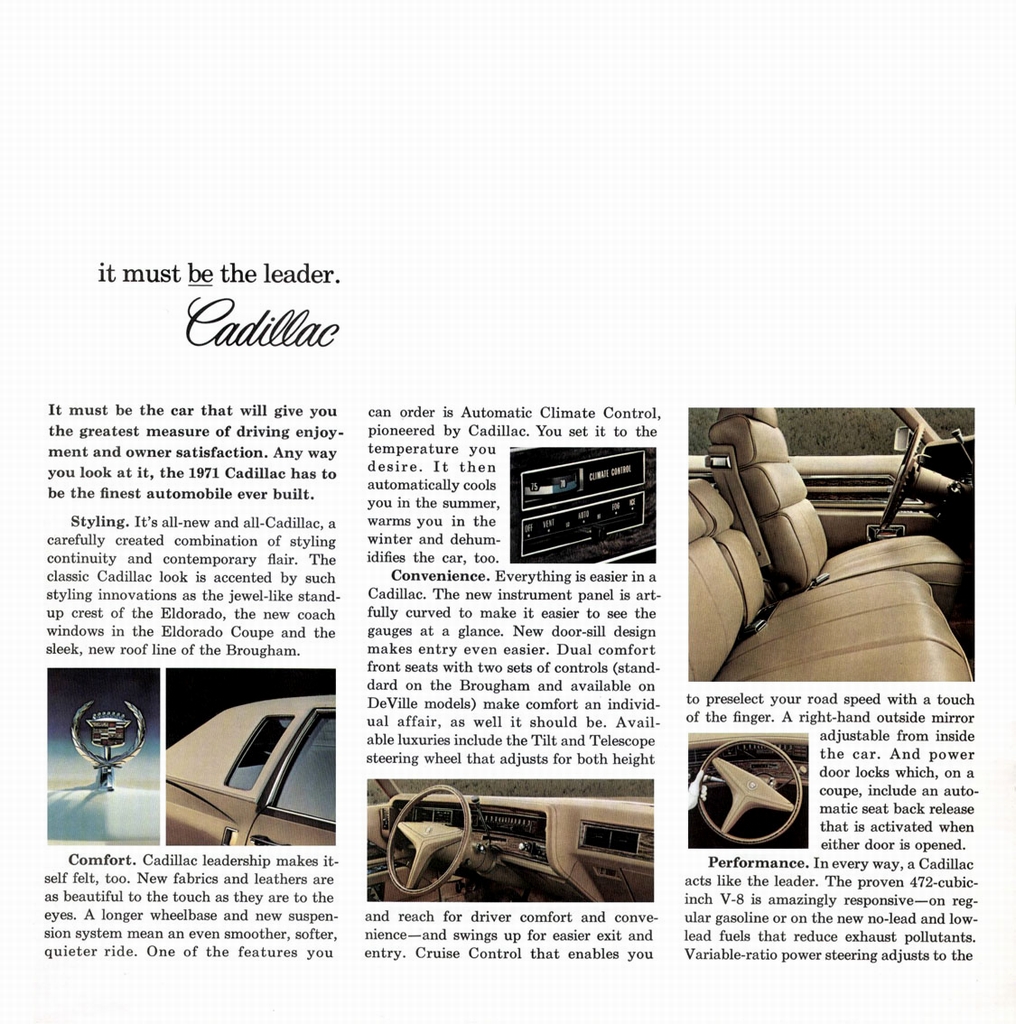 1971 Cadillac Looks Like A Leader Mailer Page 7